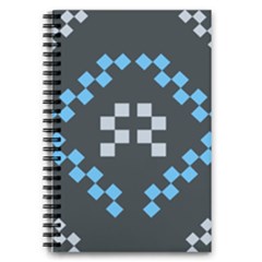 Abstract Pattern Geometric Backgrounds   5 5  X 8 5  Notebook by Eskimos