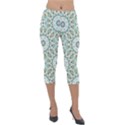 Mandala  Lightweight Velour Capri Leggings  View1