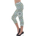 Mandala  Lightweight Velour Capri Leggings  View3