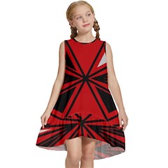 Abstract Pattern Geometric Backgrounds   Kids  Frill Swing Dress by Eskimos