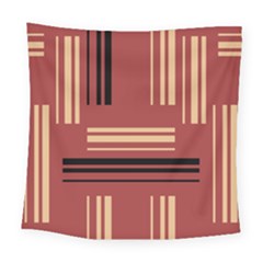 Abstract Pattern Geometric Backgrounds   Square Tapestry (large) by Eskimos