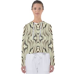 Folk Flowers Print Floral Pattern Ethnic Art Women s Slouchy Sweat by Eskimos
