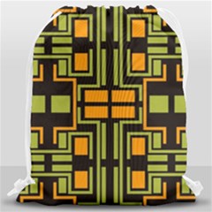 Abstract Geometric Design    Drawstring Bag (large) by Eskimos