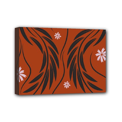 Folk Flowers Print Floral Pattern Ethnic Art Mini Canvas 7  X 5  (stretched) by Eskimos