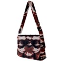 Creepy Head Portrait Artwork Full Print Messenger Bag (L) View2