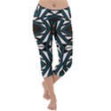 Abstract pattern geometric backgrounds Lightweight Velour Capri Yoga Leggings View1