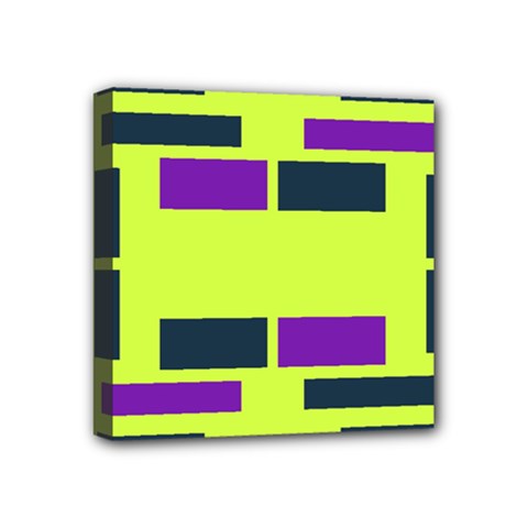 Abstract Pattern Geometric Backgrounds Mini Canvas 4  X 4  (stretched) by Eskimos