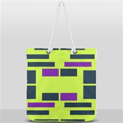 Abstract Pattern Geometric Backgrounds Full Print Rope Handle Tote (large) by Eskimos