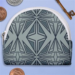 Abstract Pattern Geometric Backgrounds Horseshoe Style Canvas Pouch by Eskimos