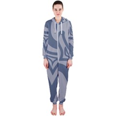 Abstract Pattern Geometric Backgrounds Hooded Jumpsuit (ladies) by Eskimos