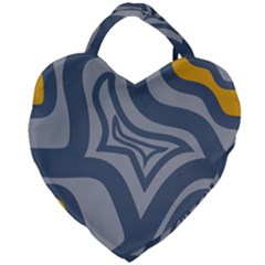 Abstract Pattern Geometric Backgrounds Giant Heart Shaped Tote by Eskimos