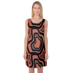 Abstract Pattern Geometric Backgrounds Sleeveless Satin Nightdress by Eskimos