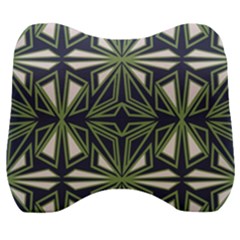 Abstract Pattern Geometric Backgrounds Velour Head Support Cushion by Eskimos