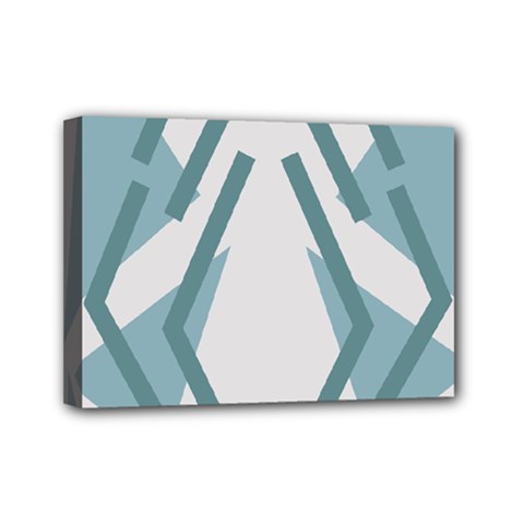 Abstract Pattern Geometric Backgrounds Mini Canvas 7  X 5  (stretched) by Eskimos
