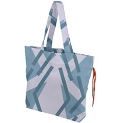 Abstract Pattern Geometric Backgrounds Drawstring Tote Bag by Eskimos