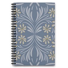 Folk Flowers Print Floral Pattern Ethnic Art 5 5  X 8 5  Notebook by Eskimos