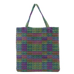 Paris Words Motif Colorful Pattern Grocery Tote Bag by dflcprintsclothing