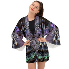The High Priestess Card Long Sleeve Kimono by MRNStudios