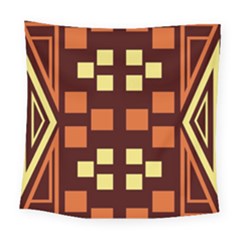 Abstract Pattern Geometric Backgrounds  Square Tapestry (large) by Eskimos