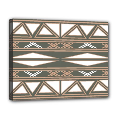 Abstract Pattern Geometric Backgrounds  Canvas 14  X 11  (stretched) by Eskimos