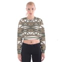 Abstract pattern geometric backgrounds  Cropped Sweatshirt View1