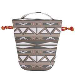 Abstract Pattern Geometric Backgrounds  Drawstring Bucket Bag by Eskimos