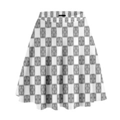 Seamless Tile Derivative Pattern High Waist Skirt by Jancukart