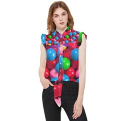 Bubble Gum Frill Detail Shirt by artworkshop