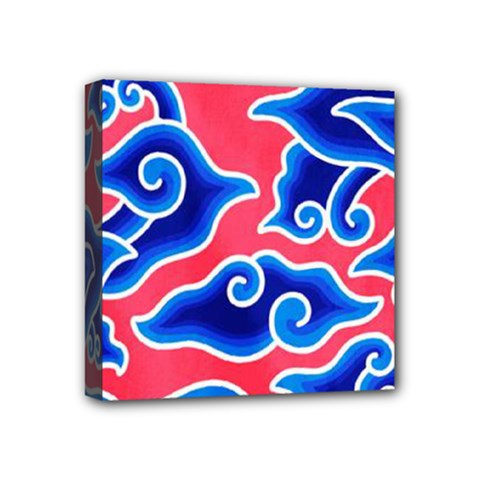 Batik Megamendung Mini Canvas 4  X 4  (stretched) by artworkshop