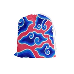 Batik Megamendung Drawstring Pouch (large) by artworkshop