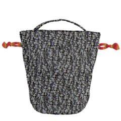 Creepy Head Motif Pattern Drawstring Bucket Bag by dflcprintsclothing