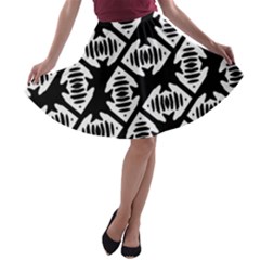 Background Pattern A-line Skater Skirt by Jancukart