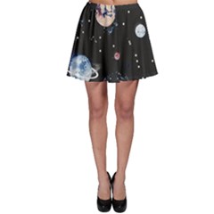 Cute-space Skater Skirt by Jancukart