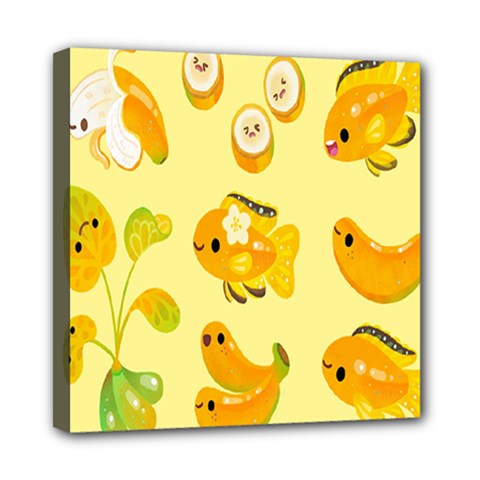 Banana Cichlid Mini Canvas 8  X 8  (stretched) by artworkshop