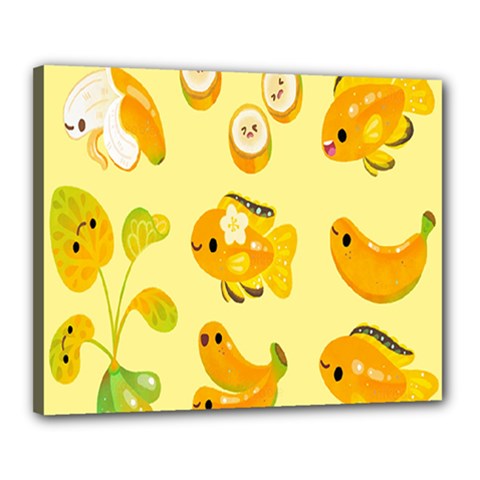 Banana Cichlid Canvas 20  X 16  (stretched) by artworkshop