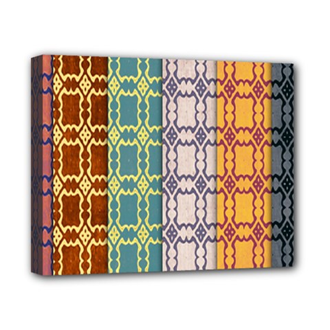 Grungy Vintage Patterns Canvas 10  X 8  (stretched) by artworkshop