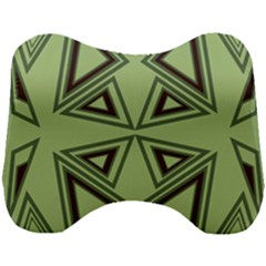 Abstract Pattern Geometric Backgrounds Head Support Cushion by Eskimos