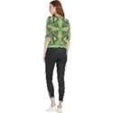 Abstract pattern geometric backgrounds Quarter Sleeve Blouse View2