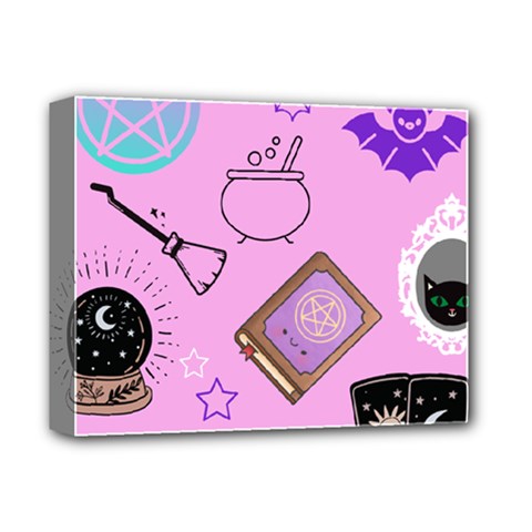 Pastel Goth Witch Pink Deluxe Canvas 14  X 11  (stretched) by NerdySparkleGoth