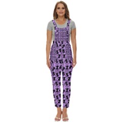 Purple Cat Women s Pinafore Overalls Jumpsuit by NerdySparkleGoth