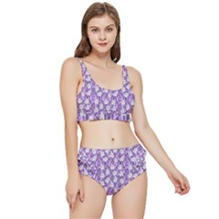 Purple Ghost Frilly Bikini Set by NerdySparkleGoth