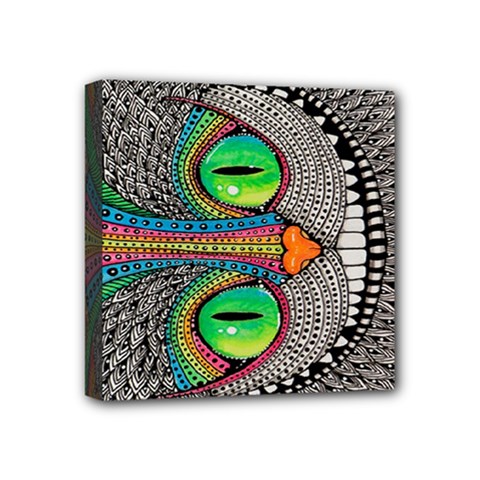 Alice In Wonderland Cat Mini Canvas 4  X 4  (stretched) by artworkshop