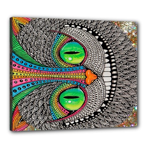 Alice In Wonderland Cat Canvas 24  X 20  (stretched) by artworkshop