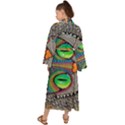 Alice In Wonderland Cat Maxi Kimono View2
