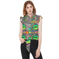 Alice In Wonderland Cat Frill Detail Shirt by artworkshop