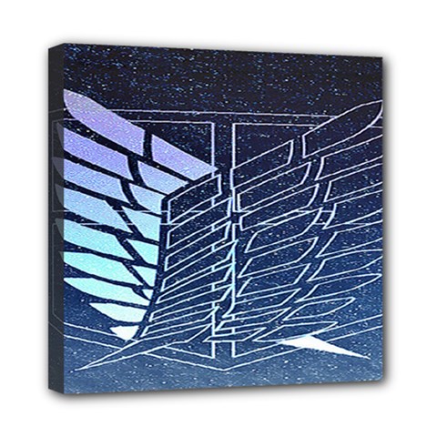 Attack On Titan Scouting Legion Mini Canvas 8  X 8  (stretched) by artworkshop