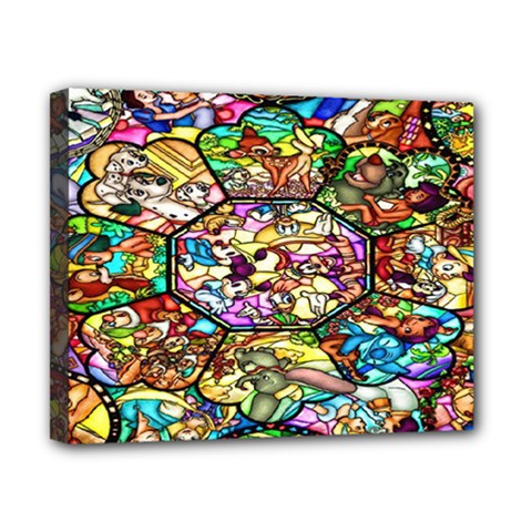 Character Disney Stained Canvas 10  X 8  (stretched) by artworkshop