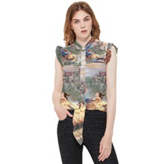 Beauty And The Beast Castle Frill Detail Shirt by artworkshop