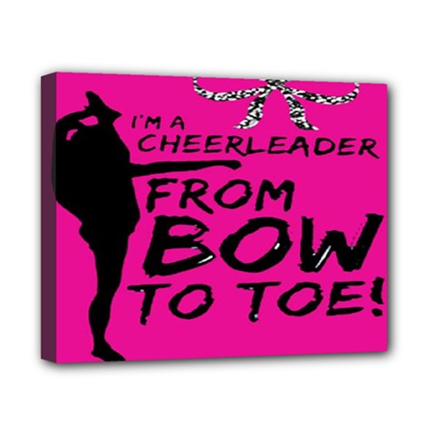 Bow To Toe Cheer Canvas 10  X 8  (stretched) by artworkshop