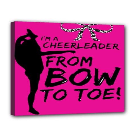 Bow To Toe Cheer Canvas 14  X 11  (stretched) by artworkshop